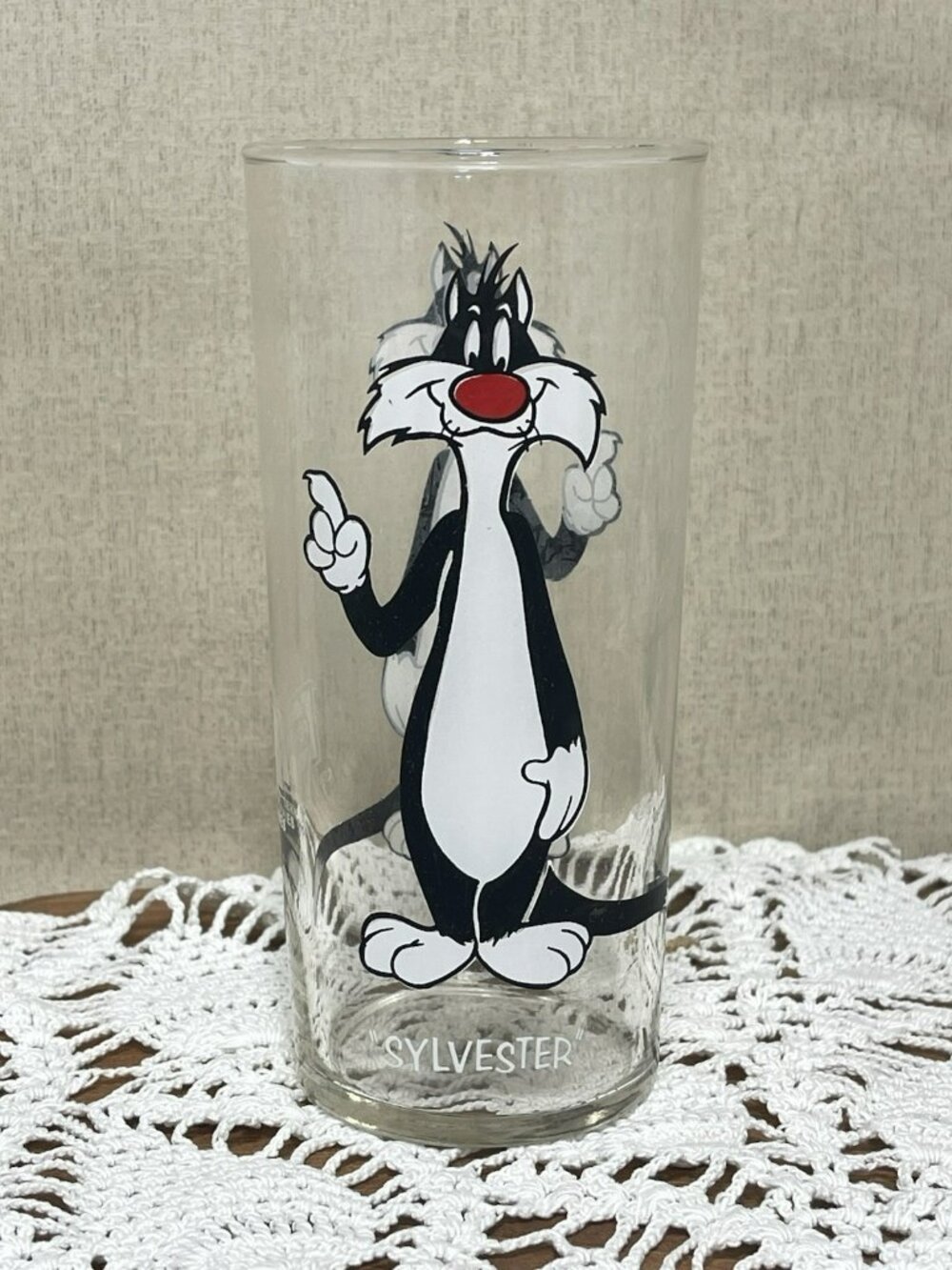 1973 Sylvester Pepsi Collector Series Glass Looney Tunes Warner Bros